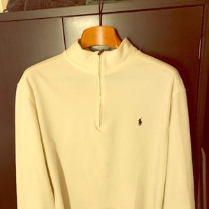 Ralph Lauren men’s fleece white long sleeve XXL